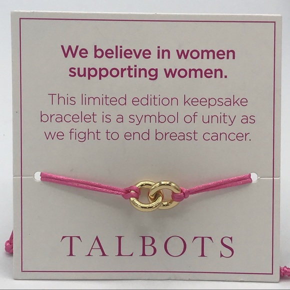 Talbots Breast Cancer Unity Support Bracelet NWT